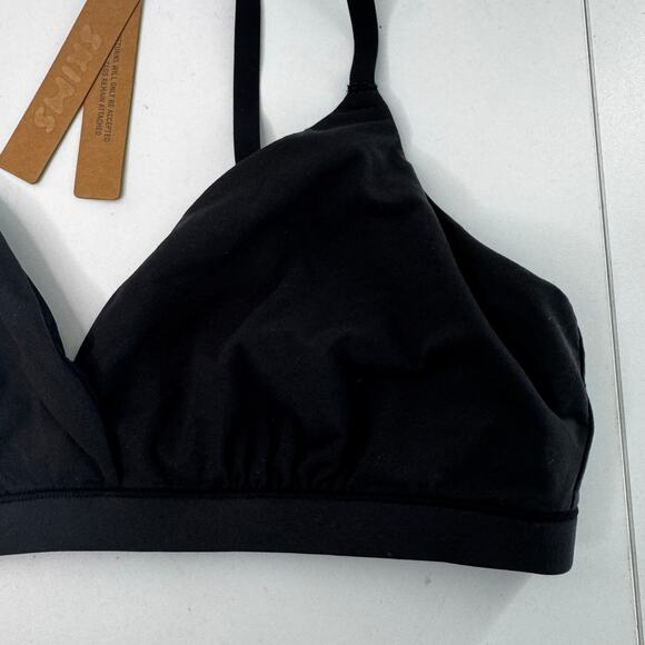 NEW Skims Fits Everybody Triangle Bralette Color Onyx, Size XL - Picture 2 of 5